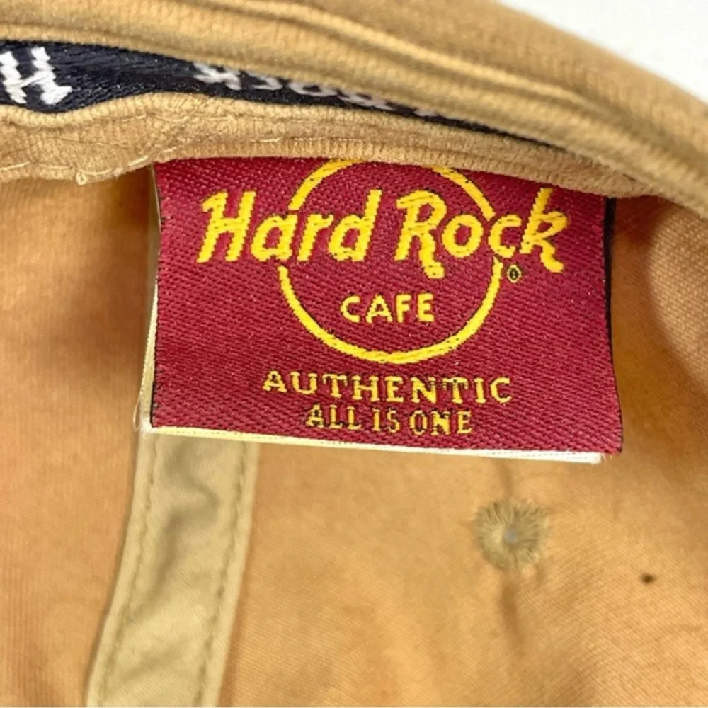 Hard Rock Cafe Cayman Islands 2010 Tan Strapback Hat OSFA
